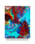 “PRISM” — 8x10 Original Fluid Abstract Painting with Resin Finish